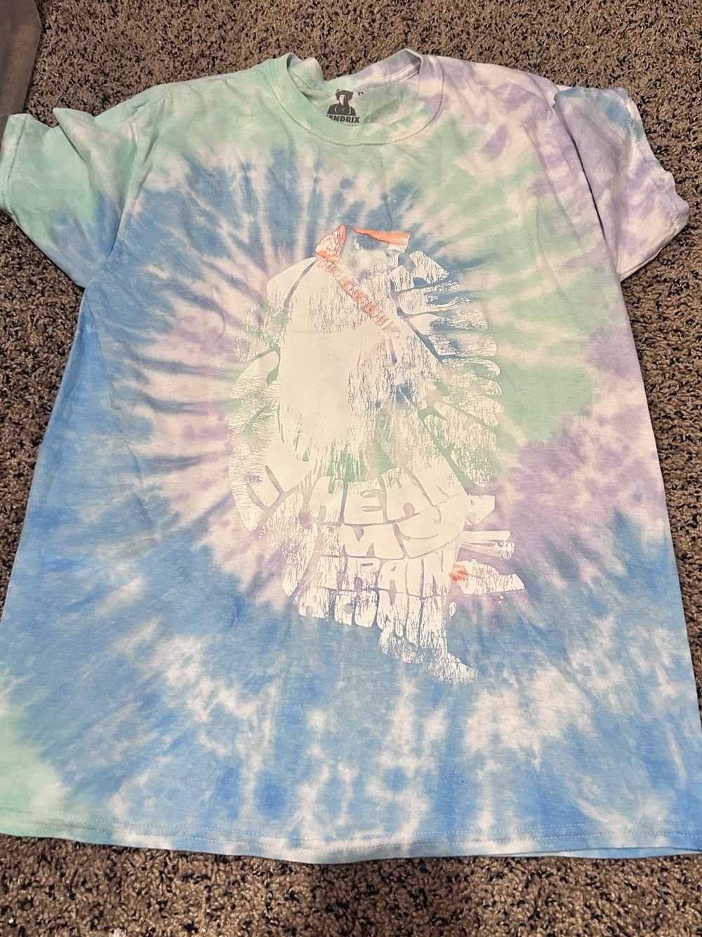 Jimi Hendrix Tie Dye Tee small